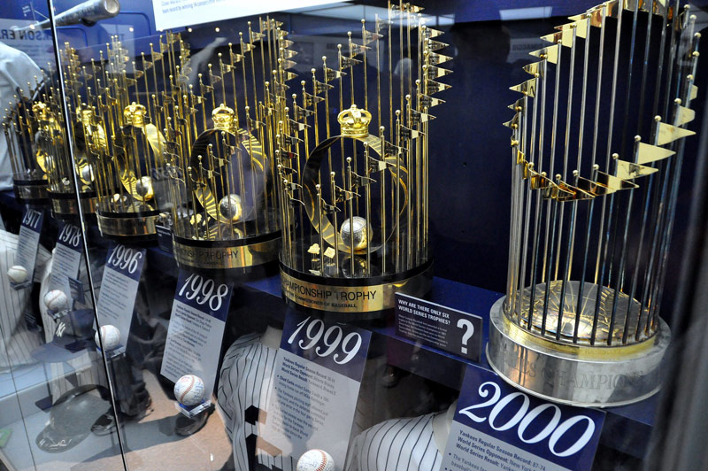 Yankees' World Series Trophies